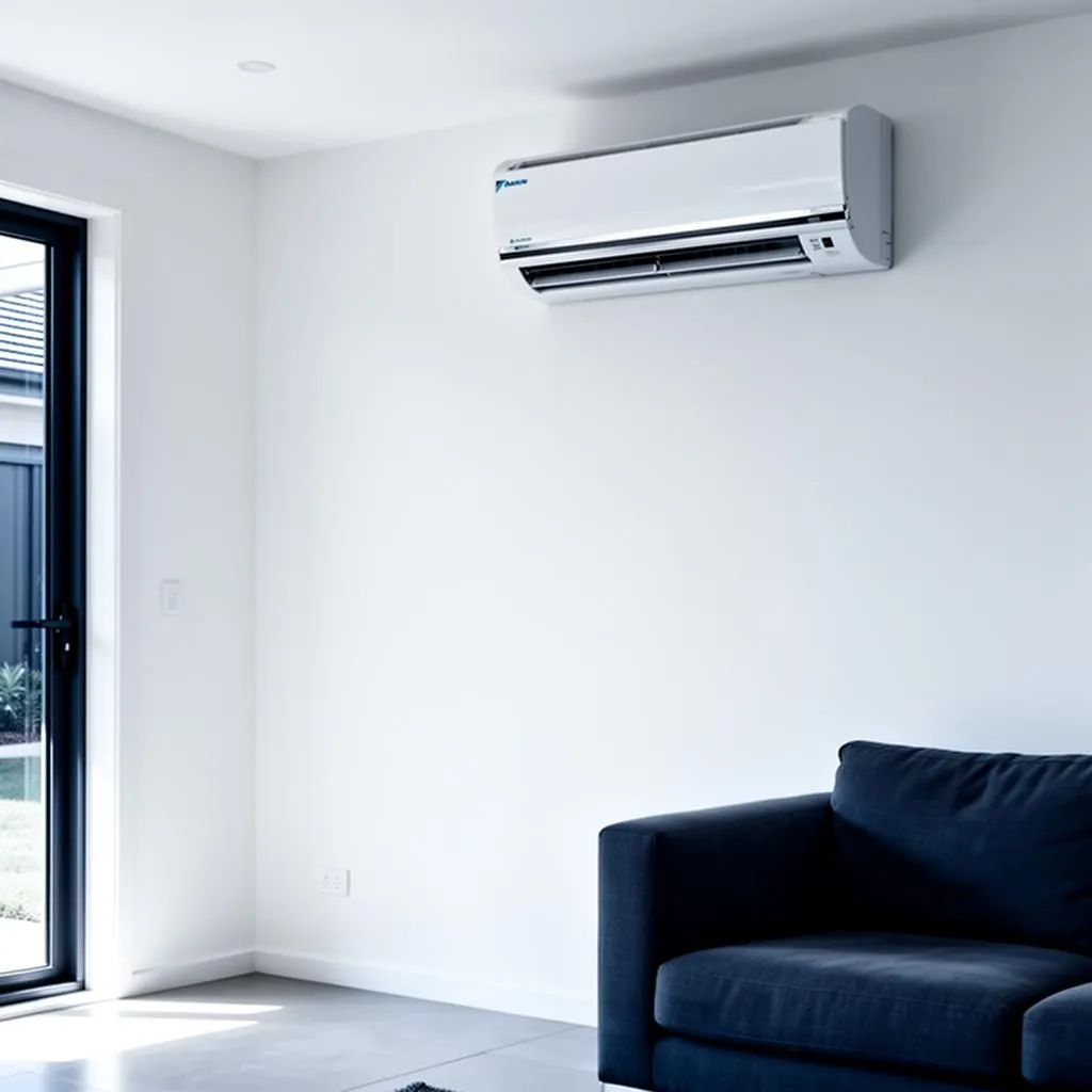 Residential Daikin split system installed in a Sydney bedroom